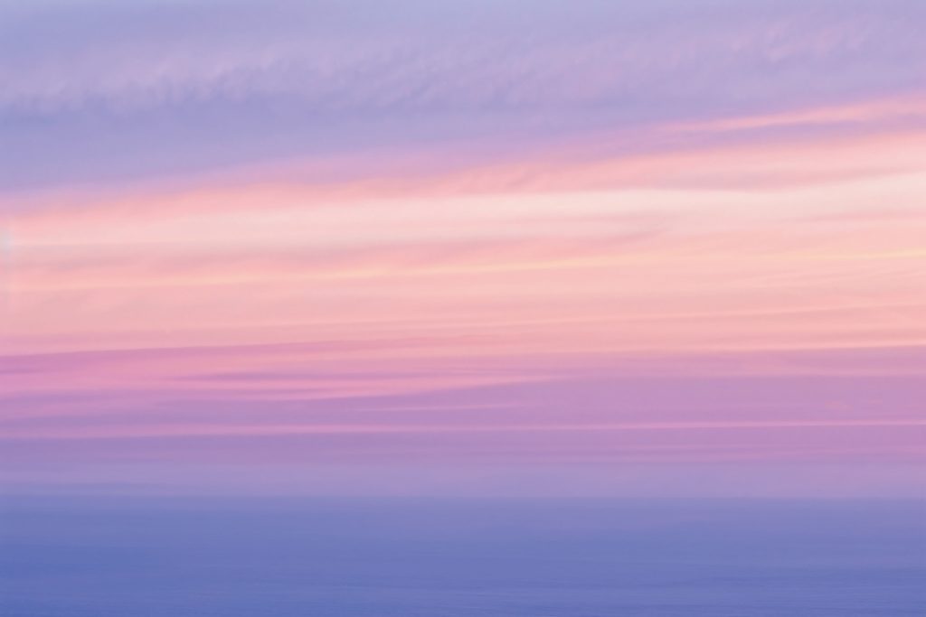 奥出雲の美しいグラデーションの空
