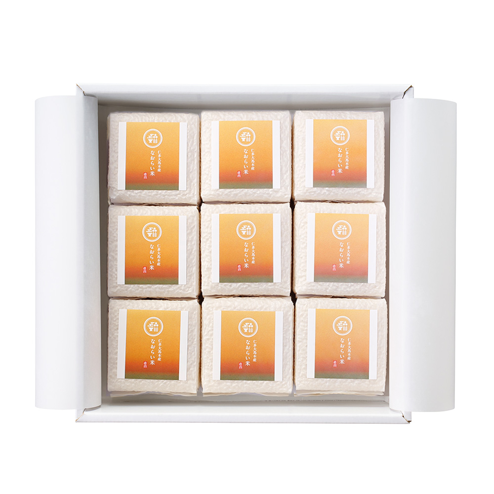 高級お米ギフト（プレミアム仁多米）の上質なパッケージ。