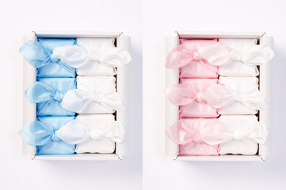 出産内祝専用のパッケージ きちんと感が伝わる風呂敷包み